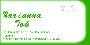 marianna tok business card